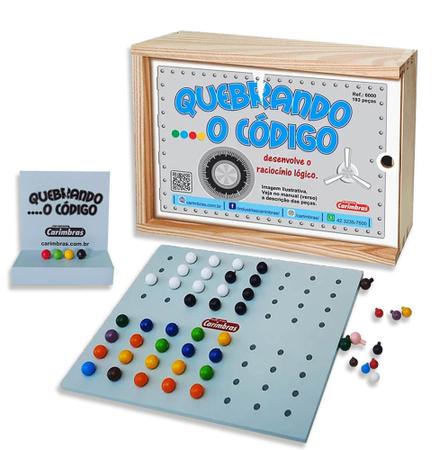 Jogo Educativo de Raciocínio Lógico Quebrando o Código - Total Bag - Leve  Seu Produto Com Estilo