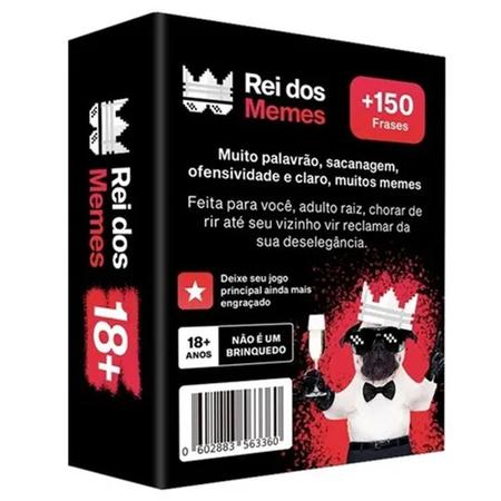 Jogo Rei Dos Memes Vira Lata Caramelo De Cartas E Tabuleiro - B.M