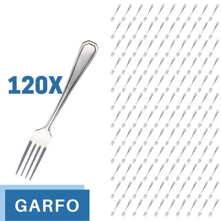 Imagem de Jogo Restaurante Garfo Inox Reforçado 120 Pçs Casa / Bar