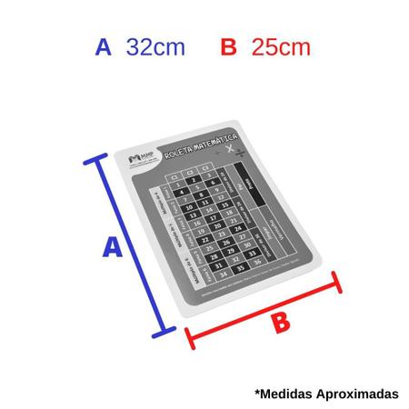 Jogo de Matemática Roleta da Multiplicação Educativo Pedagógico MDF Zanline