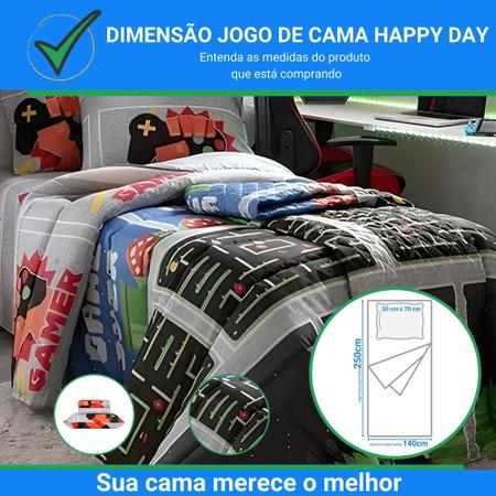 Saia de cama de jogos para meninos adolescentes decoração de sala de jogos  infantil saias de cama gamepad saia de cama gamer preto azul búfalo xadrez  envelope saia de cama com 2