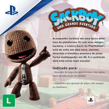 Jogo Sackboy Uma Grande Aventura PS5 - SONY - Jogos de Aventura - Magazine  Luiza