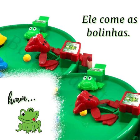 Jogo Papa Sapo De Agilidade Bolinhas Comilão Comilões Joguinho Tabuleiro 4  Jogadores Brinquedo Oferta Sapinho Sapinhos Infantil Cor Verde Azul - Art  Brink - Jogo Papa Bolinha - Magazine Luiza