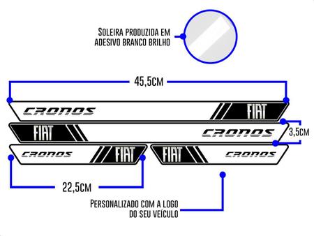 Imagem de Jogo Soleira Adesiva Fiat Cronos Hgt S-Design 2020 2021 2022