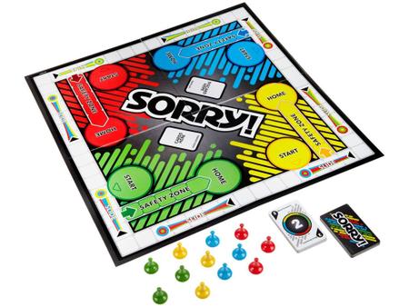 Jogo Hasbro Gaming Sorry - Jogo de Tabuleiro, para crianças acima de 6 anos  - A5065 - Hasbro, Multicor