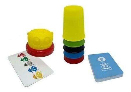 Jogo Speed Cups Copinhos Coloridos Cartas Cores Brinquedo Nf - LALA BRINK