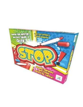 Jogo Stop Brinquedo Tradicional e Educativo com Roleta Brinquedos
