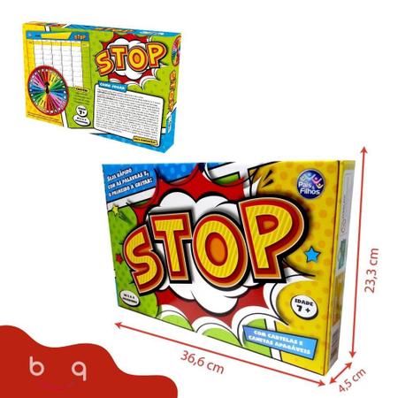 Jogo Stop Presente Dia Das Crianças Brinquedo Infantil 7anos - Pais Filhos  - Peças para Bicicleta - Magazine Luiza