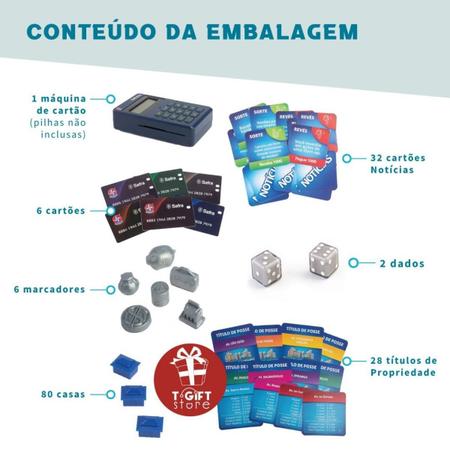 Banco Imobiliário Com Aplicativo Estrela + Jogo De Cartas Uno Copag -  Estrela /Copag - Outros Jogos - Magazine Luiza