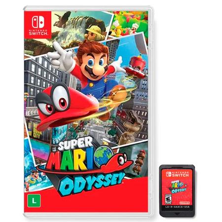 Jogo Super Mario Odyssey Nintendo Switch Mídia Física - Jogos de