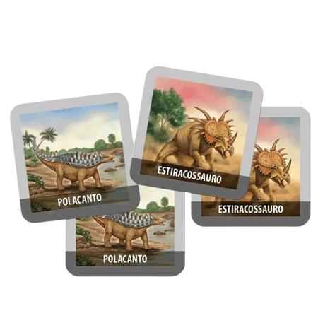 Jogo da Memória Dinossauros com 24 peças - Brincadeira de Criança - Jogos  de Memória e Conhecimento - Magazine Luiza