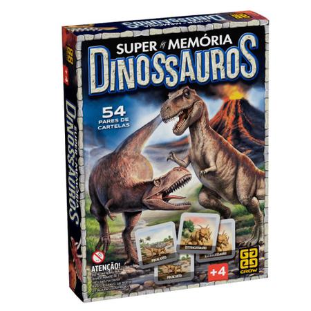 Jogo da memoria dinossauro coluna unidade - Jogos de Memória e Conhecimento  - Magazine Luiza