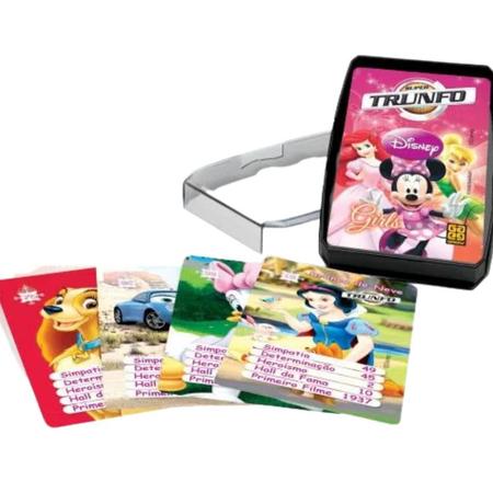 Jogo Super Trunfo Meninas Disney Girls Baralho Grow - Jogos de Cartas -  Magazine Luiza