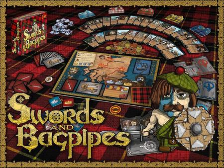 Place Games Swords and Bagpipes + Cartas Promos de Jogo de Tabuleiro Mamute  Jogos
