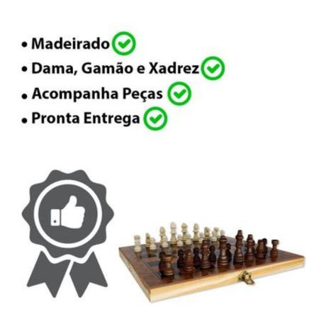 Jogos De Tabuleiro 3 Em 1 Ludo / Torrinha, Dama E Resta Um Em Madeira -  Mega Impress - Jogo de Dominó, Dama e Xadrez - Magazine Luiza