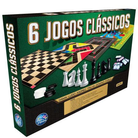 Jogo de Tabuleiro - Coleção de Jogos - Damas Ludo Trilha Sobe e