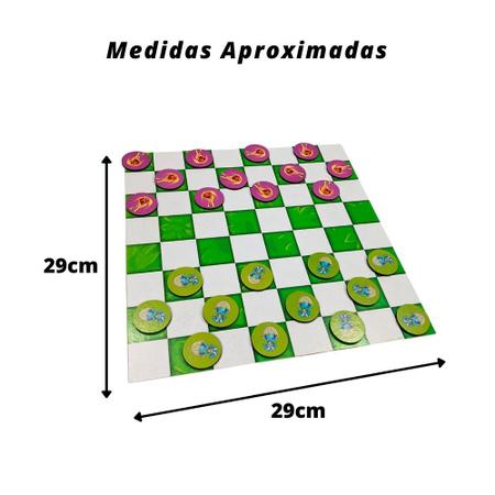 Qual a diferença entre o tabuleiro da dama para o tabuleiro do