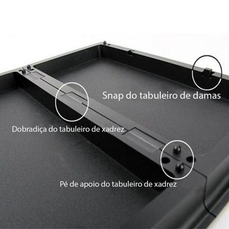 Jogo Tabuleiro De Xadrez Magnetico Dobravel Portatil Imã - XH