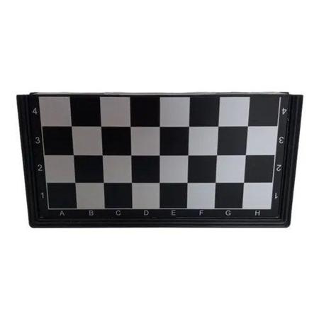 Jogo De Xadrez Magnético Dobrável Tabuleiro Portátil 25x25cm - R$ 59,89