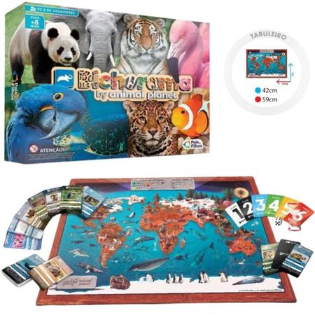 Brinquedo Jogo de Tabuleiro Bichorama animal planet Infantil Discovery -  Camilo's Variedades