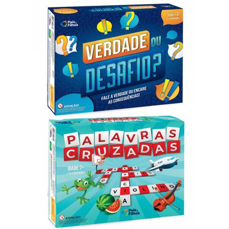 Jogo de Tabuleiro Verdade Ou Desafio Perguntas e Respostas - Pais e Filhos