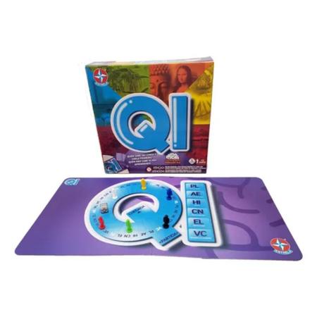 Jogo Q.I. de Tabuleiro Jogo de Perguntas e Respostas Brinquedo de  Entretenimento Infantil Brinquedos Bambalalão Brinquedos Educativos