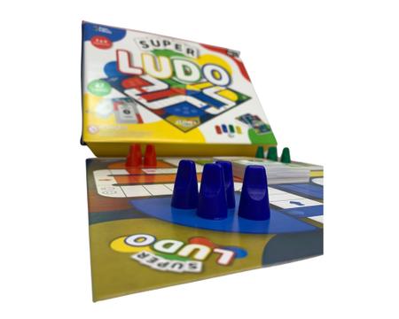 Jogo Tabuleiro Super Ludo Trilha Jogos Clássico de Cartas - Pais & Filhos -  Jogos de Cartas - Magazine Luiza