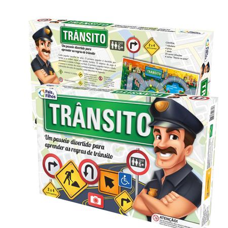 Jogo De Tabuleiro Infantil Leis Trânsito - Pais E Filhos