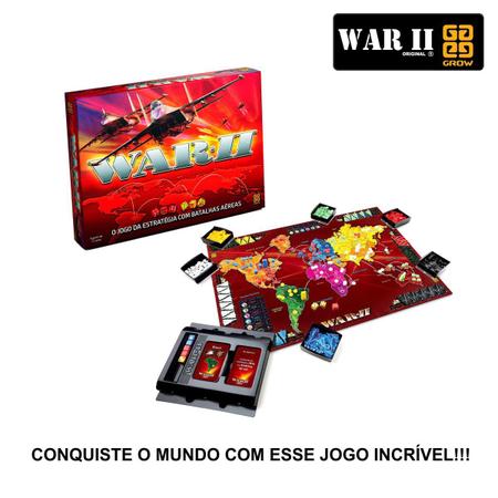 Jogo War 2 Original Grow Jogo de Estratégia Juvenil e Adulto - Fantasias  Carol GROW - Jogos de Tabuleiro - Magazine Luiza