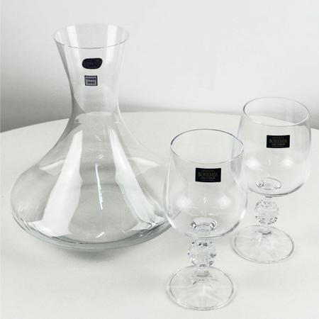 Imagem de Jogo Taças De Cristal para Vinho Tinto - Bohemia Klaudie 230ml (6 Peças)