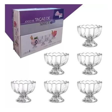 Jogo de Sobremesa Sorvete em Porcelana Kit com 4 - Dana Shop