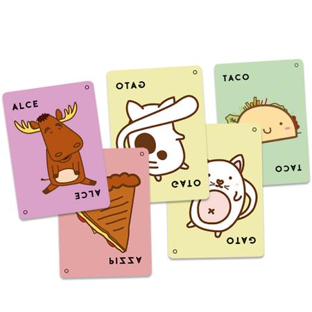 Taco Gato Cabra Queijo Pizza ao Contrário Jogo de Cartas PaperGames J078