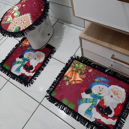 Jogo De Tapetes Para Banheiro Papai Noel - Frufru - Tapete Shop - Tapete -  Magazine Luiza