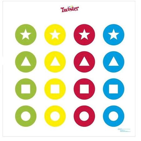 Imagem de Jogo Tapete Twister Formas Brincadeira de Família Hasbro