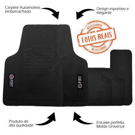 Jogo Tapetes Fiat Uno 2015 a 2016 3 Peças - Connect Parts