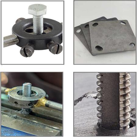 Imagem de jogo Tarraxa Cossinete Kit Tarracha Macho Femeá Abrir Rosca Fina Interna Externa E Pente Em Milímetros Para Metal Alumínio Latão Ferro e Metalon 