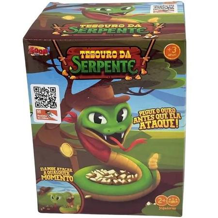 Jogo Tesouro Serpente Cobra Pegue Ouro Brinquedo Divertido