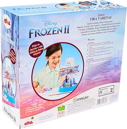 Jogo Tira Pega Varetas Frozen 2 Menina Raciocínio Equilíbrio Brinquedo Novo  Azul Divertido Infantil em Promoção na Americanas