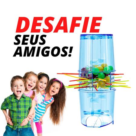 Jogo foguete tira vareta cai bolinha palitos remover infantil diversão Art  Brink - Outros Jogos - Magazine Luiza