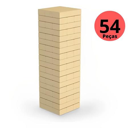 Torre Equilíbrio Jogo Com 54 Peças Em Madeira MDF 735 - JUNGES - Jogos  Educativos - Magazine Luiza