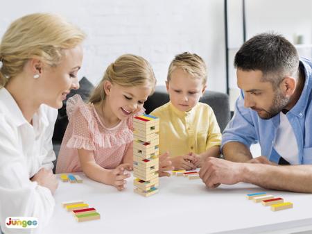 Torre Equilíbrio Jogo Com 54 Peças Em Madeira MDF 735 - JUNGES - Jogos  Educativos - Magazine Luiza