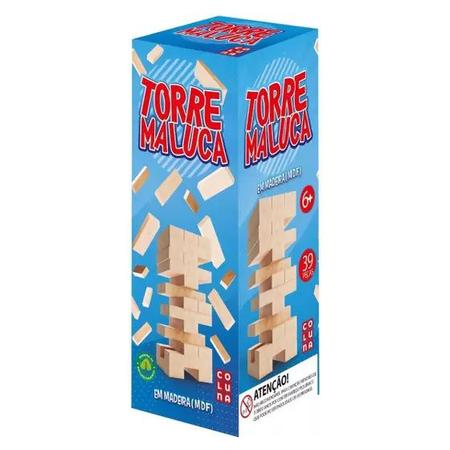 Kit Jogos Ludo + Dominó + Torre Maluca Estratégia Presente