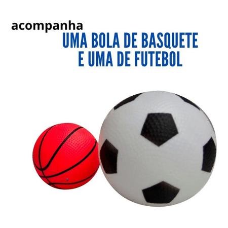 Jogo futebol e basquete 2 em 1 com bola de futebol basquete - Iw - Basquete  Infantil - Magazine Luiza