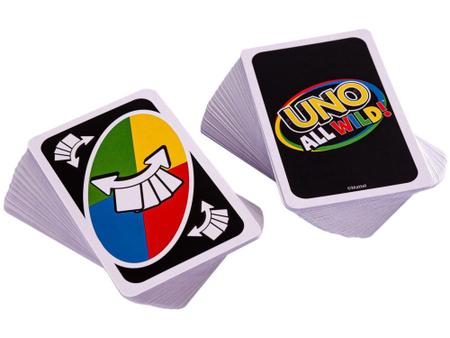 Jogo Uno All Wild Mattel 112 Cartas - Deck de Cartas - Magazine Luiza