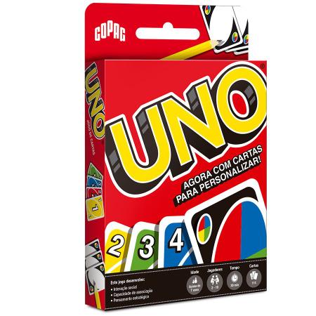 Jogo Uno Original da Copag 144 Cartas de 2 a 10 Jogadores - Mattel - Deck  de Cartas - Magazine Luiza