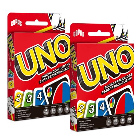Jogo Uno Original da Copag 2 a 10 Jogadores Kit 2 unidades - Mattel - Deck  de Cartas - Magazine Luiza