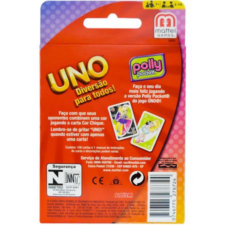 Polly Pocket UNO Mattel Card Game 