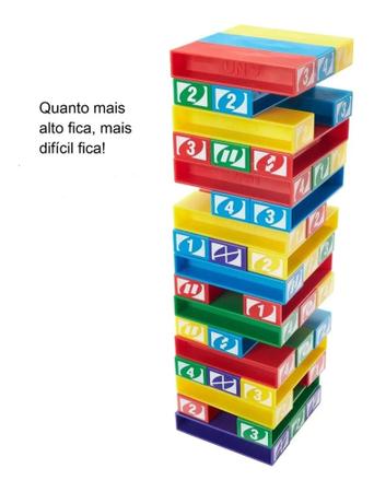 Jogo Uno Stacko, 43535, Mattel Games Mattel Multicolorido : :  Brinquedos e Jogos