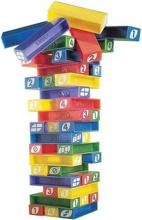 Jogo Torre De Equilíbrio Uno Stacko Brinquedo Uno