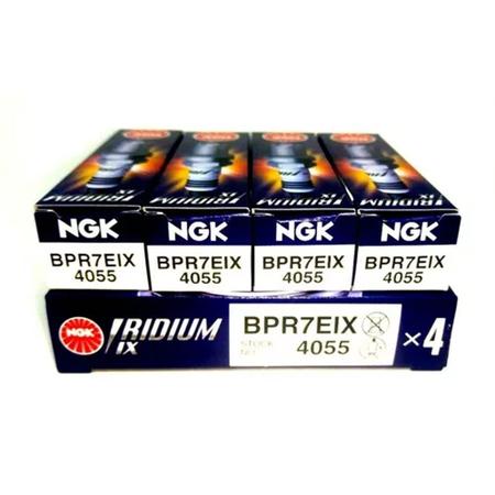 Imagem de Jogo Vela Ignição Original Ngk Iridium Cobalt 1.4 8v Flex Bpr7eix